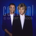 Ferdi and Rob Bolland at studio in Amsterdam.

[keywords]Posed, Half Length, Eyecontact, Music Producers, Musicians[/keywords]